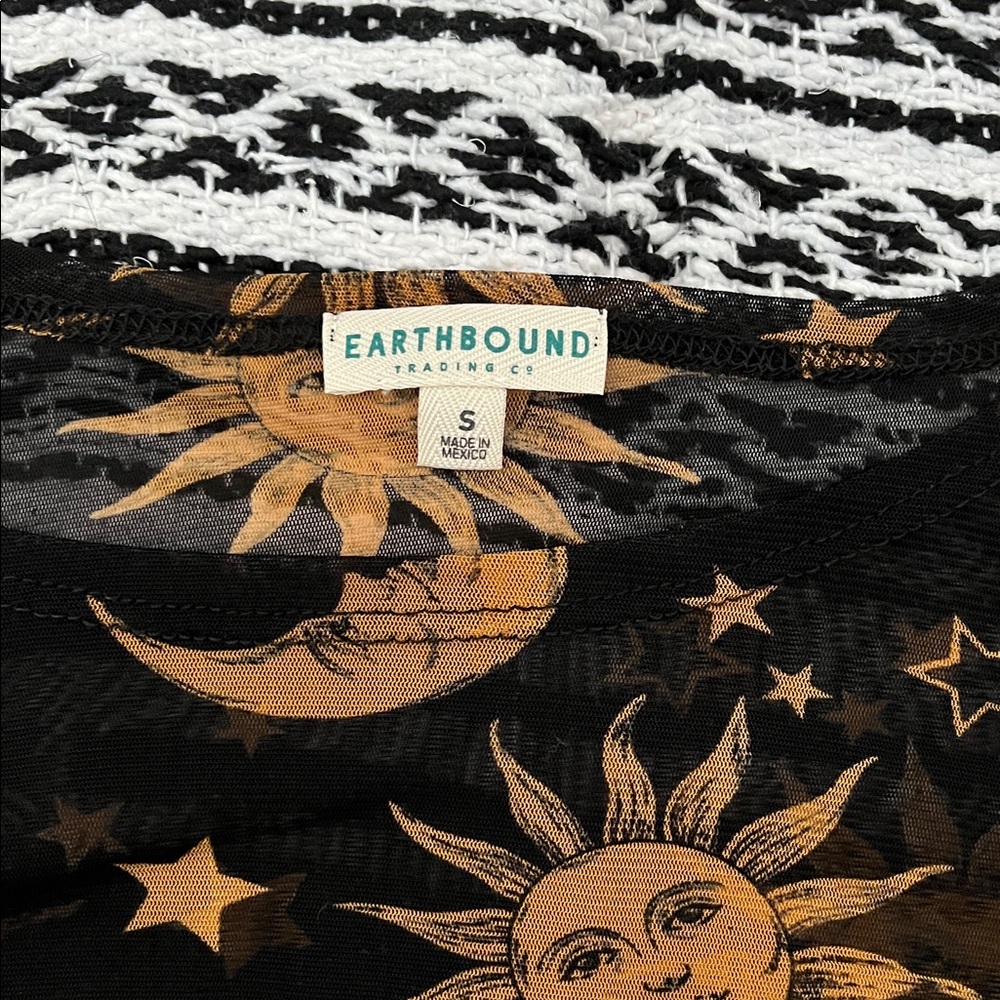 Earthbound Trading Co. celestial mesh top - Picture 2 of 3
